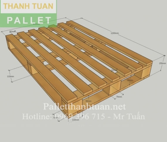 Pallet Bản Vẽ 800x1200x150